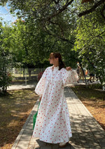 Women’s Long Sleeve Button Front Maxi Summer Dress