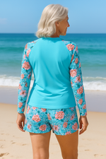 Women's Long-Sleeve Two-Piece Swimsuit