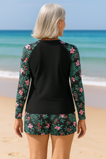 Women's Long-Sleeve Two-Piece Swimsuit