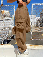 Women’s Loose Fit Cargo Parachute Pants