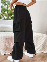 Women’s Loose Fit Cargo Parachute Pants