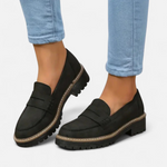 Women's Lug Sole Slip On Loafers