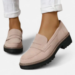 Women's Lug Sole Slip On Loafers