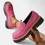 Women's Lug Sole Slip On Loafers