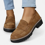 Women's Lug Sole Slip On Loafers