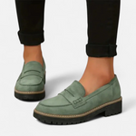 Women's Lug Sole Slip On Loafers