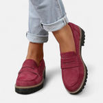 Women's Lug Sole Slip On Loafers