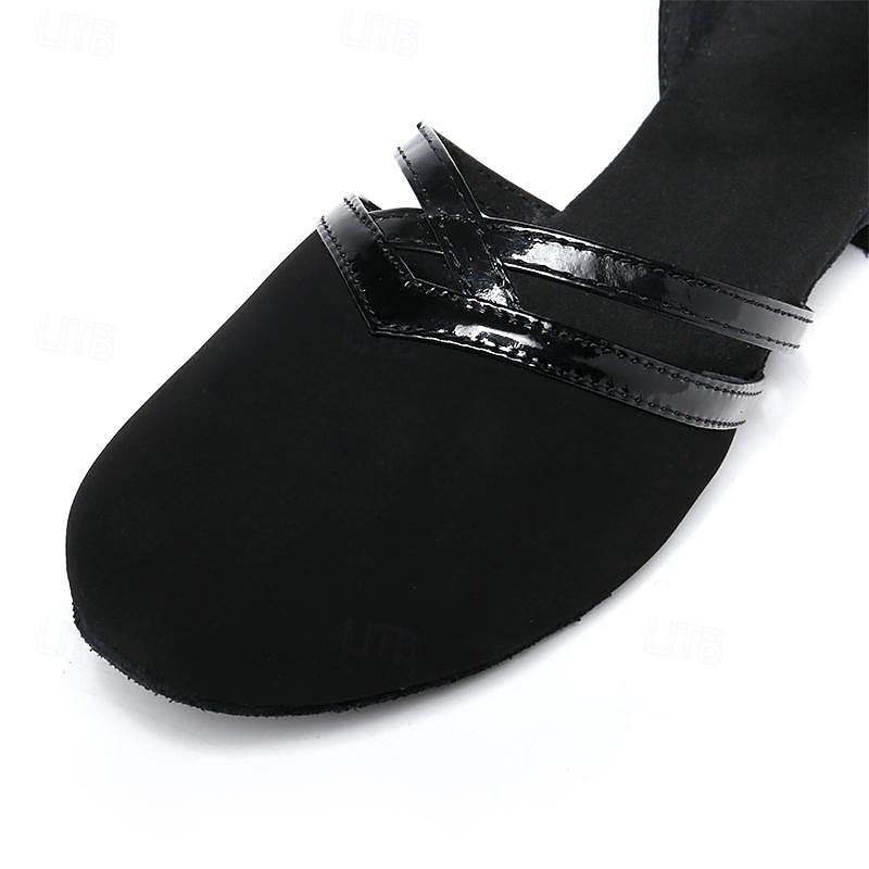 Women's Mary Jane Round Toe Buckle Strap Cross Strap Block Heel Shoes