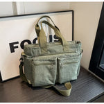 Women’s Multi Pocket Corduroy Crossbody Bag