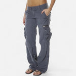 Women's Multi-Pocket Loose Leg Utility Cargo Pants