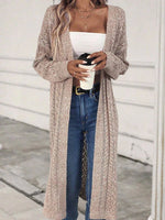 Women’s Open Front Longline Knit Cardigan