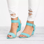 Women's Open-Toe Ankle Strap Wedge Sandals
