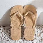 Women’s Open-Toe Braided Strap Flip Flops