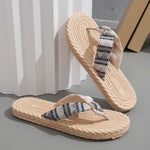 Women’s Open-Toe Knot Strap Flat Flip Flops