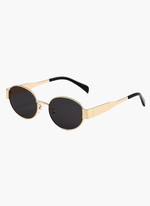 Women’s Oval Frame Tinted Lens Sunglasses