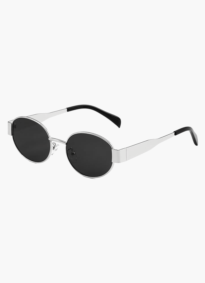 Women’s Oval Frame Tinted Lens Sunglasses