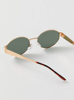 Women’s Oval Frame Tinted Lens Sunglasses