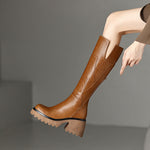Women’s Pull-On Knee High Platform Boots