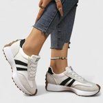 Women's Retro Striped Low-Top Sneakers