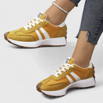 Women's Retro Striped Low-Top Sneakers