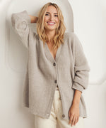 Women’s Ribbed Button Front Cardigan