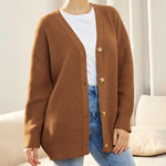 Women’s Ribbed Button Front Cardigan
