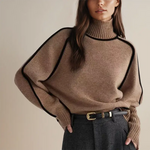 Women’s Ribbed Turtleneck Long Sleeve Knit Sweater