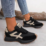Women's Rounded Toe Lace Up Sneakers