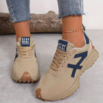 Women's Rounded Toe Lace Up Sneakers