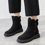 Women’s Side Zip Flat Ankle Boots