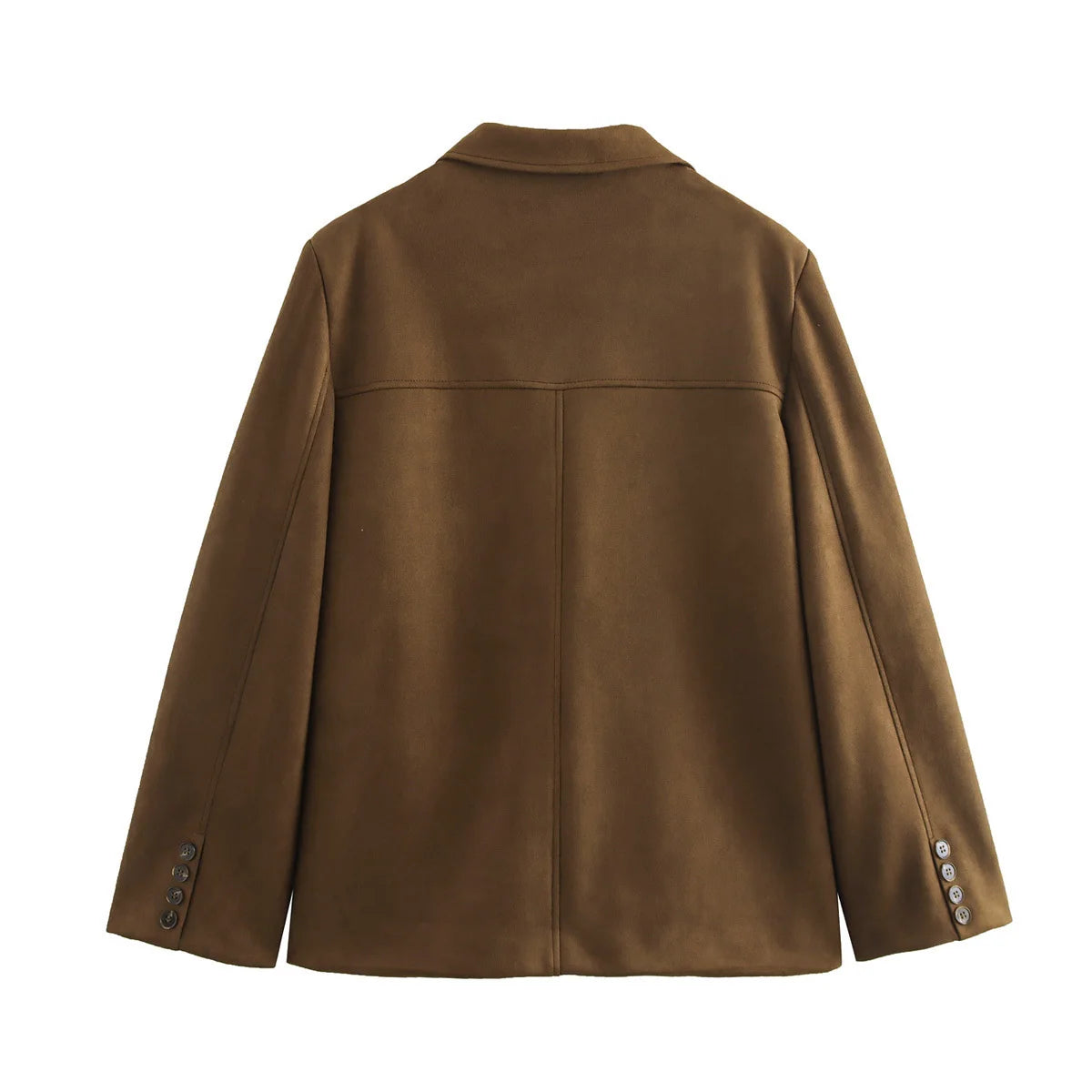 Women’s Single Breasted Button Front Blazer Jacket