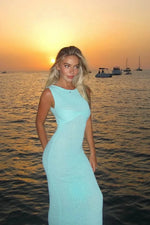 Women's Sleeveless Maxi Beach Wedding Guest Dress