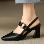 Women's Slingback Strap Pointed Toe Heels