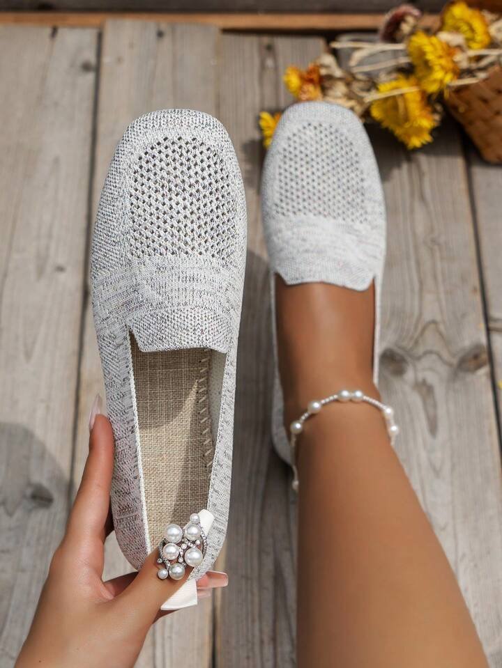 Women's Slip On Flat Mesh Shoes