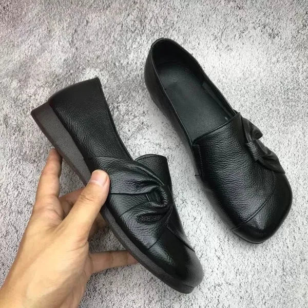 Women’s Slip On Knot Detail Round Toe Flat Shoes