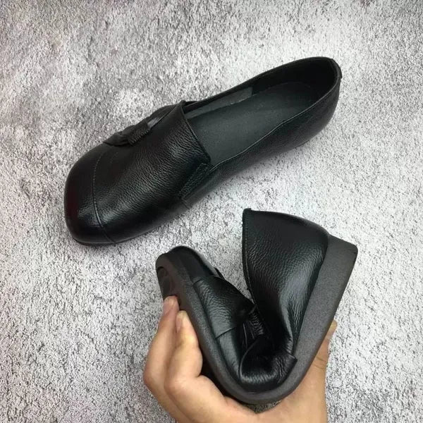 Women’s Slip On Knot Detail Round Toe Flat Shoes