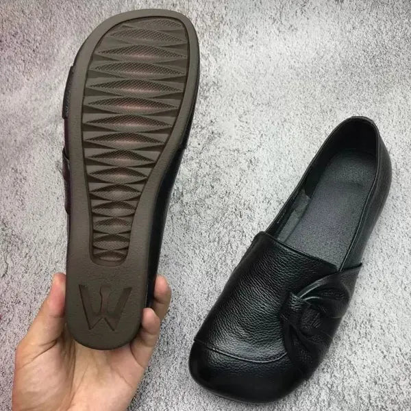 Women’s Slip On Knot Detail Round Toe Flat Shoes