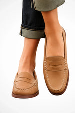 Women's Slip-On Leather Penny Loafers