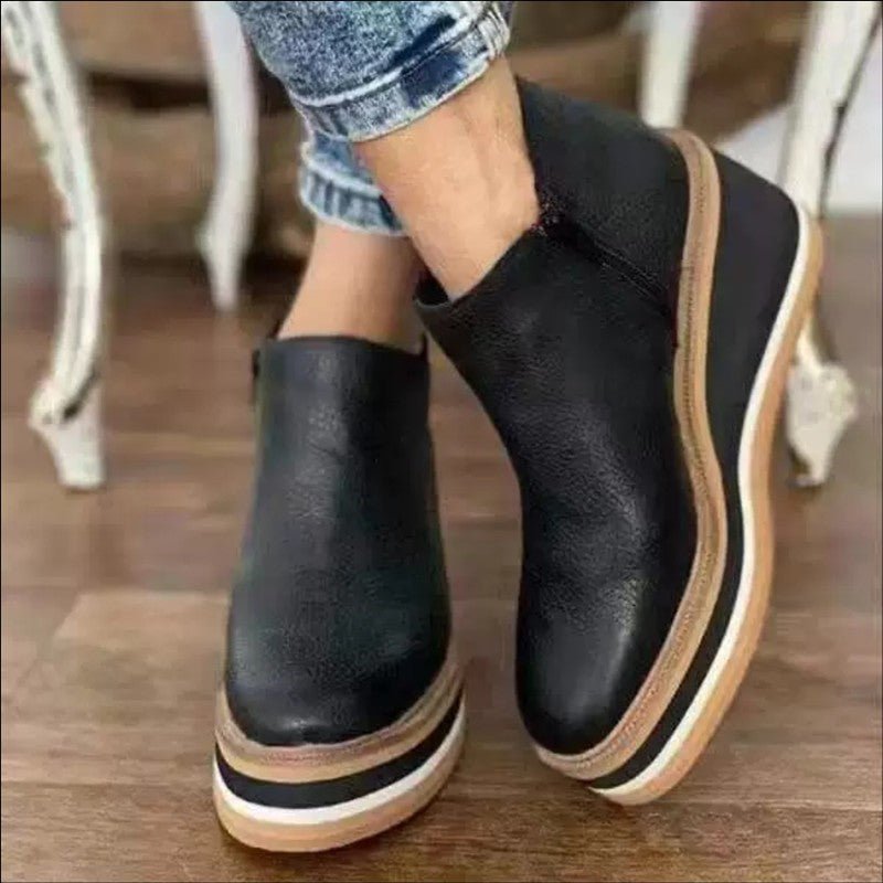 Women’s Slip-On Platform Ankle Boots