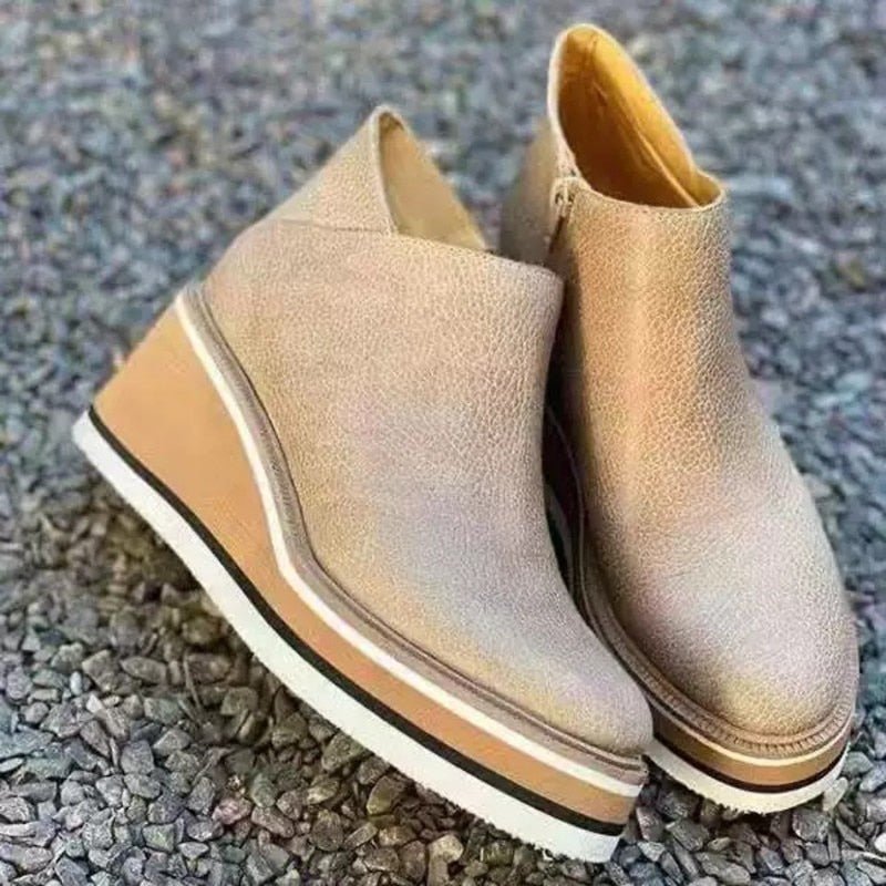 Women’s Slip-On Platform Ankle Boots