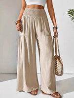 Women’s Smocked Waist Wide Leg Lounge Pants