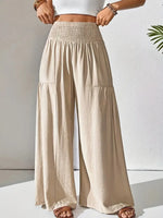 Women’s Smocked Waist Wide Leg Lounge Pants
