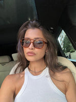 Women’s Square Frame Tinted Lens Sunglasses