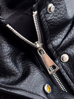 Women’s Stand Collar Zip Front Drawstring Leather Look Jacket