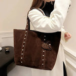Women’s Stud Detail Shoulder Tote Bag