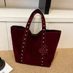Women’s Stud Detail Shoulder Tote Bag