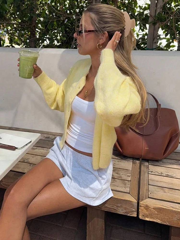 Women’s V-Neck Button Front Cardigan