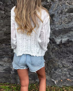 Women’s V-Neck Long Sleeve Lace Blouse