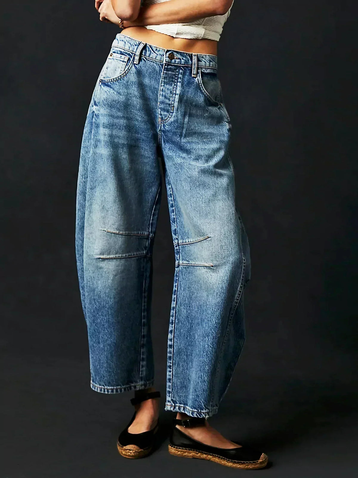 Women’s Wide Leg High Waisted Denim Jeans