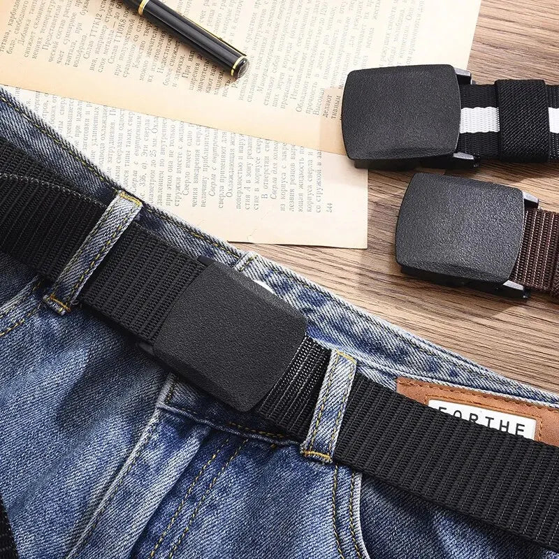 Men’s Adjustable Waist Belt with Slide Buckle